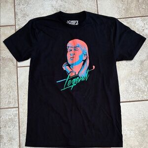 Chive Black Tee with Neon Legend Graphic of John Daly